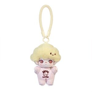 Dimoo Crush on Coffee Series-Soft-Faced Plush Keychain: Caramel Coffee